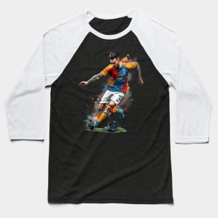 Football Kick Baseball T-Shirt